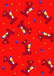 1st Birthday Wrapping Paper - &pound;1.00