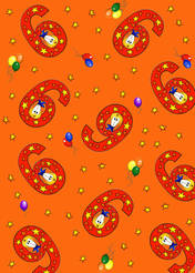 6th Birthday Wrapping Paper - &pound;1.00